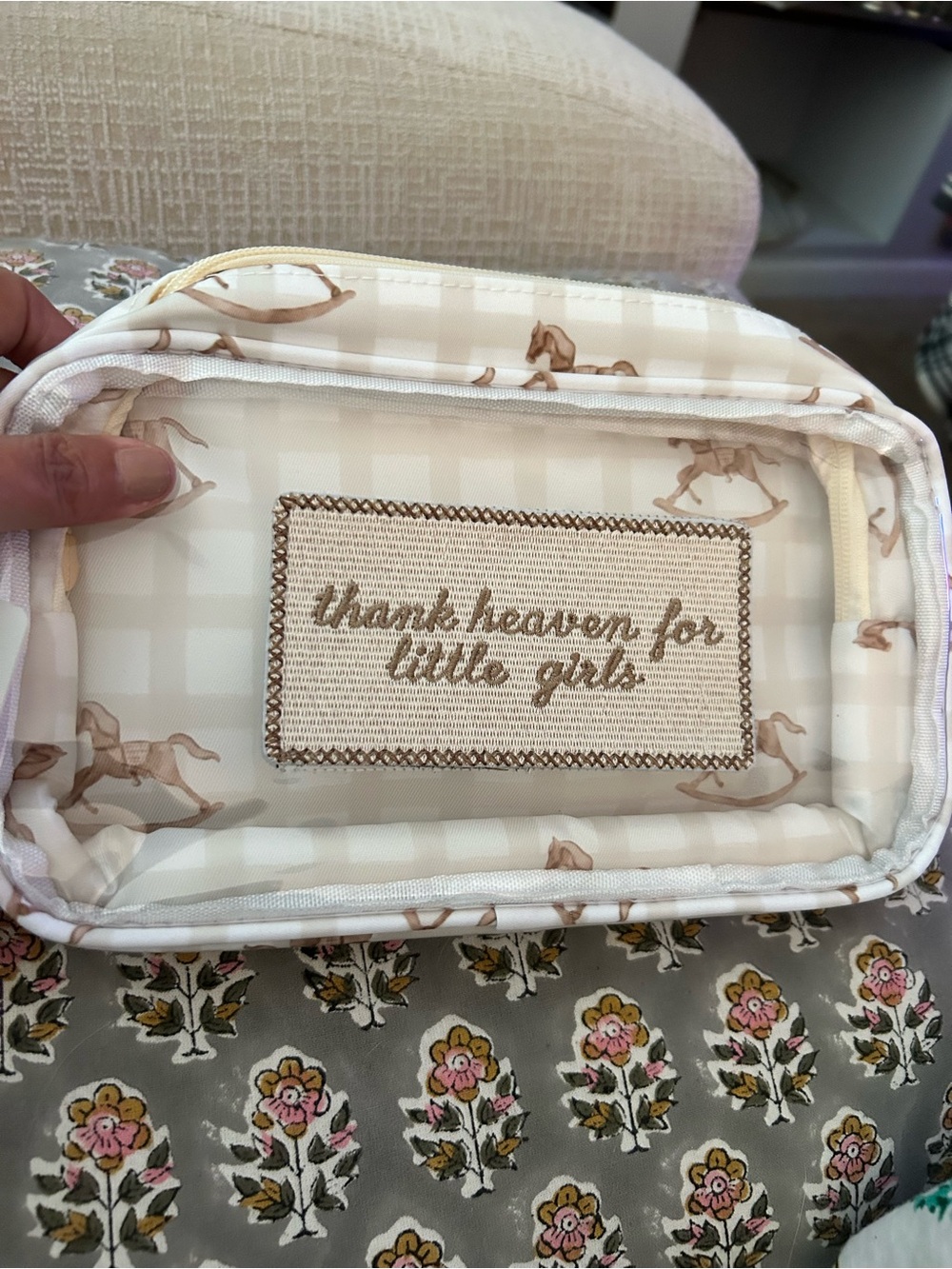 Kenz Kustomz Thank Heaven For Little Girls in Cream & Tan